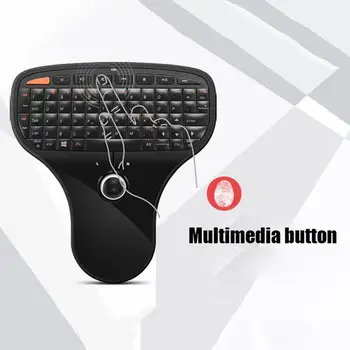 N5901 2.4GHz Keyboard Mini Wireless Remote Control Air Fly Mouse Ultra-light Multimedia Control Function with Trackball
N5901 2.4GHz Keyboard Mini Wireless Remote Control Air Fly Mouse Ultra-light Multimedia Control Function with Trackball