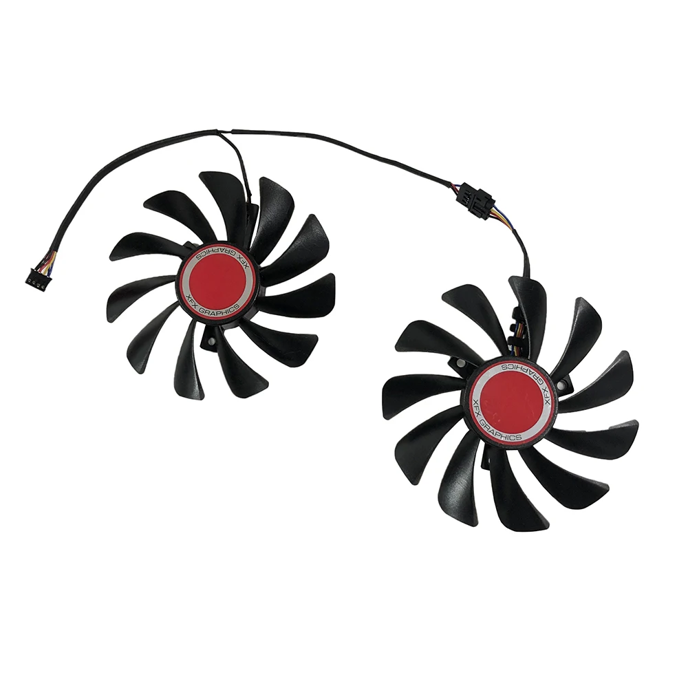 2 шт./компл. 85/95 мм FDC10U12S9 C CF1010U12S CF9010H12S XFX RX580 охлаждающий вентилятор GPU для его RX 590 580
