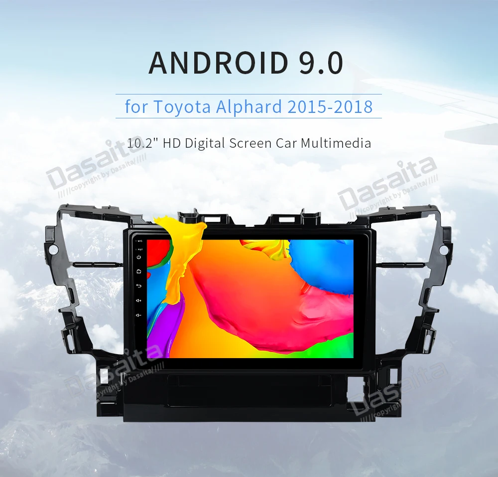 Discount Dasaita 10.2" Touch Screen Car Stereo Android 9.0 Navigation for Toyota Alphard 2015 2016 2017 2018 Radio GPS Bluetooth 4G RAM 7 Discount Dasaita 10.2" Touch Screen Car Stereo Android 9.0 Navigation for Toyota Alphard 2015 2016 2017 2018 Radio GPS Bluetooth 4G RAM 7