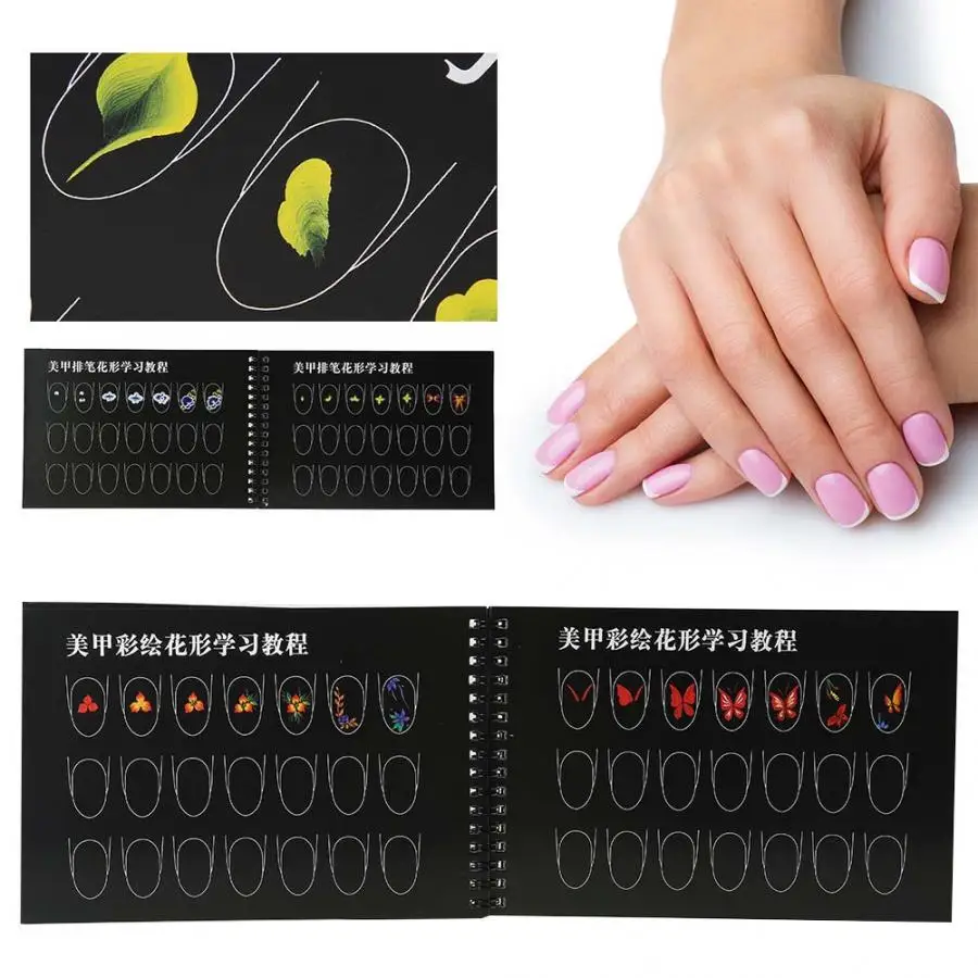 Nail Art Practice Template Learning Paper Book Manicure Drawing Painting Exercise Books Tool Showing Shelf
Nail Art Practice Template Learning Paper Book Manicure Drawing Painting Exercise Books Tool Showing Shelf