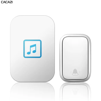 CACAZI Self-powered Wireless Doorbell Waterproof with No Battery Home Welcome Door Ring Bell 60 Chimes 0-110DB US EU UK Plug
CACAZI Self-powered Wireless Doorbell Waterproof with No Battery Home Welcome Door Ring Bell 60 Chimes 0-110DB US EU UK Plug