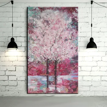 Hand Painted Free Shipping High Quality Sakura Tree Oil Painting For Wall Decorative Modern Abstract flower Canvas Painting
Hand Painted Free Shipping High Quality Sakura Tree Oil Painting For Wall Decorative Modern Abstract flower Canvas Painting