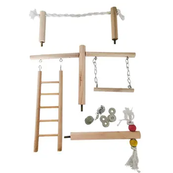 1 Set Parrot Climbing Ladder Swing Toy Natural Wood Bird Conure Cage Stand Rope Perch
1 Set Parrot Climbing Ladder Swing Toy Natural Wood Bird Conure Cage Stand Rope Perch