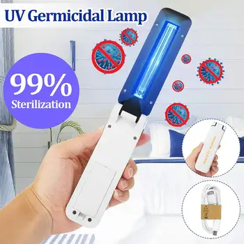 Portable UV Light Sanitizer Wand Ultraviolet Disinfection Lamp USB Charging UVC Sterilizer Light For HomeTravel
Portable UV Light Sanitizer Wand Ultraviolet Disinfection Lamp USB Charging UVC Sterilizer Light For HomeTravel