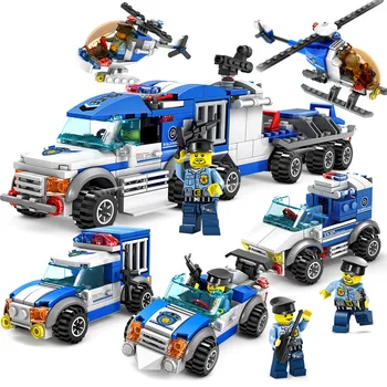 Compatible Lepining City Police Series 4 IN 1 Model Building Blocks Action Figure Bricks Helicopter L Car Toys For Children
Compatible Lepining City Police Series 4 IN 1 Model Building Blocks Action Figure Bricks Helicopter L Car Toys For Children