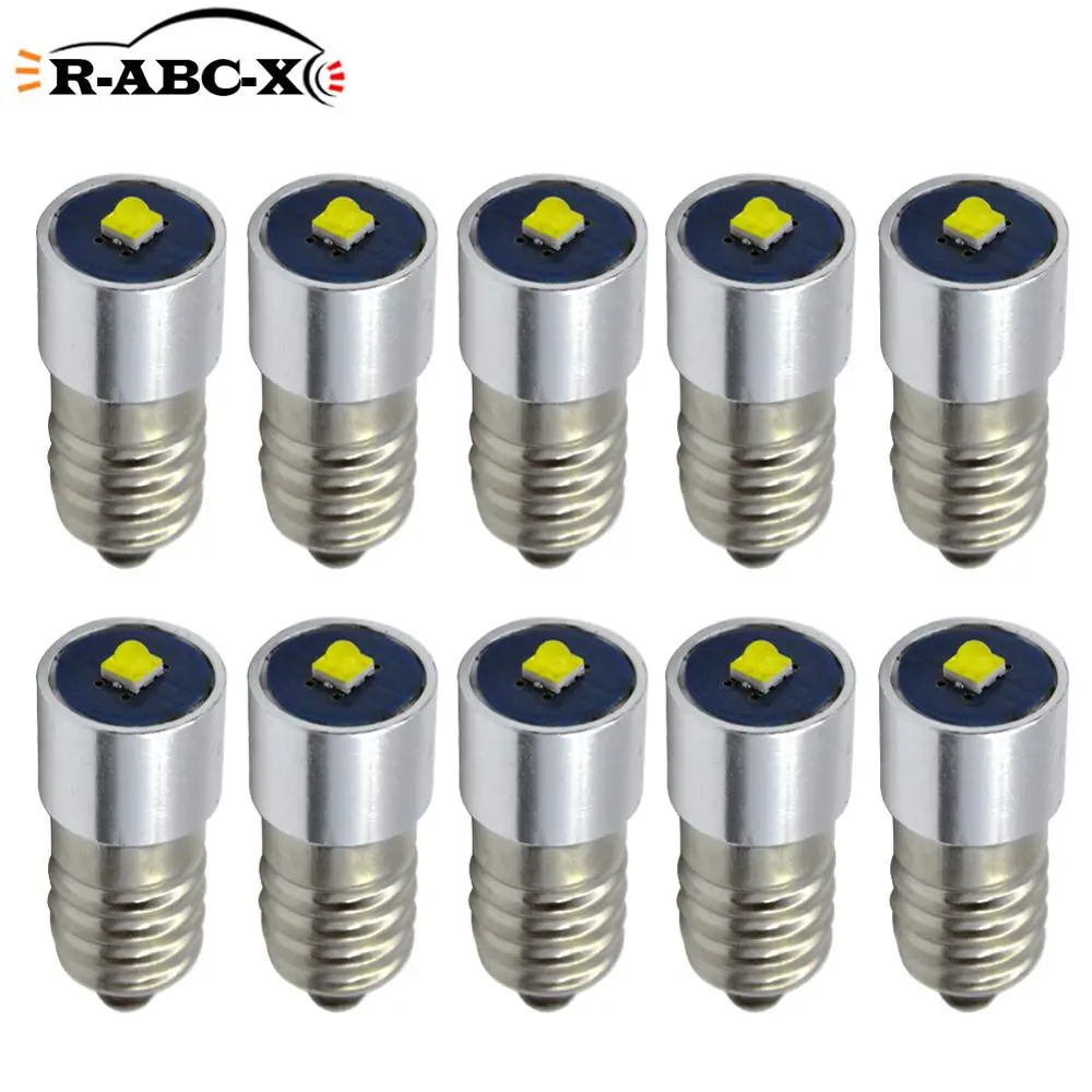 DC3V E10 LED Bulb Non-polarity 4.5V 6-30V Flashlight Replacement Bulb 3W C'ree led Torch Work Light Lamp 200Lumen White Yellow
DC3V E10 LED Bulb Non-polarity 4.5V 6-30V Flashlight Replacement Bulb 3W C'ree led Torch Work Light Lamp 200Lumen White Yellow