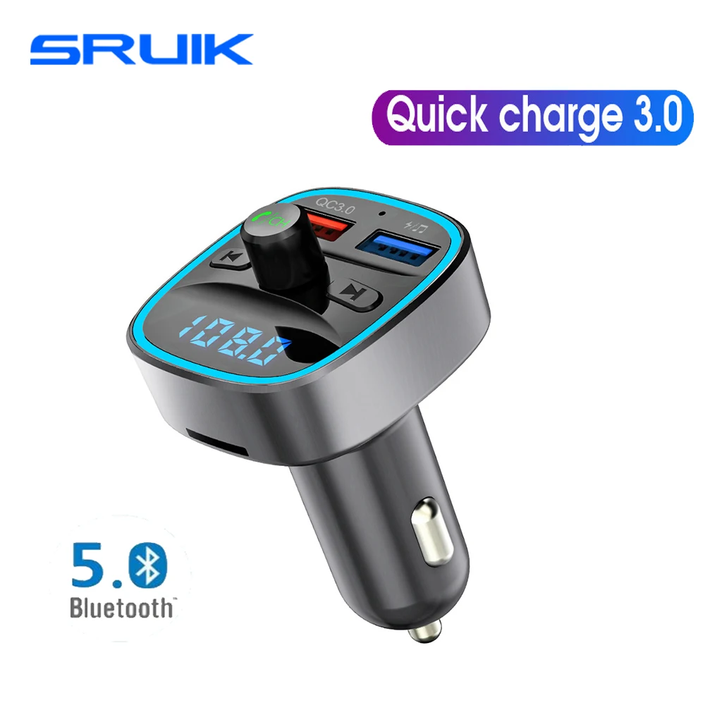 FM Transmitter Bluetooth Car Handsfree Kit FM Modulator Bluetooth MP3 Player Radio TransmitterS QC3.0 Dual USB Charger Modulator
FM Transmitter Bluetooth Car Handsfree Kit FM Modulator Bluetooth MP3 Player Radio TransmitterS QC3.0 Dual USB Charger Modulator