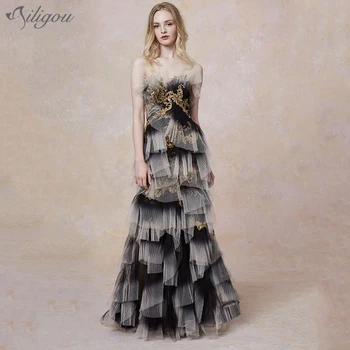 Ailigou 2020 New Luxury Mesh Laminated Ruffle Vestidos Sexy Strapless Celebrity Banquet Embroidery Elegant Party Dress Long
Ailigou 2020 New Luxury Mesh Laminated Ruffle Vestidos Sexy Strapless Celebrity Banquet Embroidery Elegant Party Dress Long