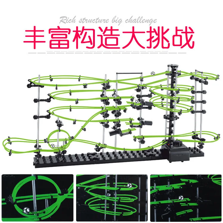 Roller Coaster Warp Drive spacerall Space Camera Track Ball Bearing Building DIY Scientific And Educational Toy 
Roller Coaster Warp Drive spacerall Space Camera Track Ball Bearing Building DIY Scientific And Educational Toy