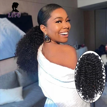 LUPU Puff Afro Kinky Curly Short Ponytail Clip In Hair Extensions Synthetic Heat Resistant Fiber For Women African American
LUPU Puff Afro Kinky Curly Short Ponytail Clip In Hair Extensions Synthetic Heat Resistant Fiber For Women African American