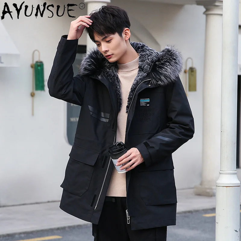 AYUNSUE 2020 Men's Jacket Winter Coat Male Hooded Men Clothing Real Rex Rabbit Fur Clothes 5XL Plus Parkas Ropa Hombre LXR489
AYUNSUE 2020 Men's Jacket Winter Coat Male Hooded Men Clothing Real Rex Rabbit Fur Clothes 5XL Plus Parkas Ropa Hombre LXR489