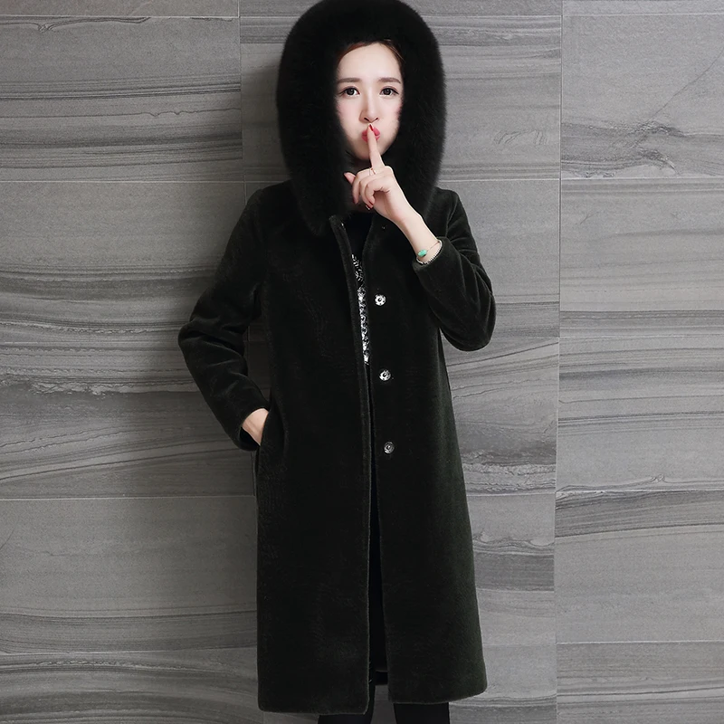 Winter 2020 Jacket Women Real Sheep Shearing Fur Coat Female Long Warm Jackets Fox Fur Hooded Plus Size 5XL 6XL OT1726 s
Winter 2020 Jacket Women Real Sheep Shearing Fur Coat Female Long Warm Jackets Fox Fur Hooded Plus Size 5XL 6XL OT1726 s