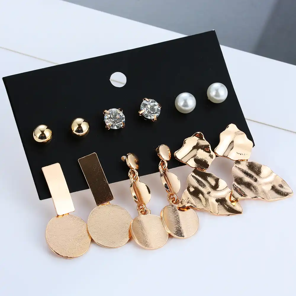 and american personality simple alloy leaves creative fashion