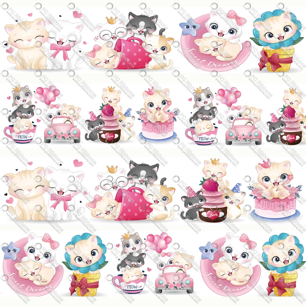 1-1/2" Cute Valentine's Day Cat Printed Custom Design Ribbons for DIY Crafts Hair Bow 3" Lanyard/Satin /Grosgrain Ribbon CA263
1-1/2" Cute Valentine's Day Cat Printed Custom Design Ribbons for DIY Crafts Hair Bow 3" Lanyard/Satin /Grosgrain Ribbon CA263