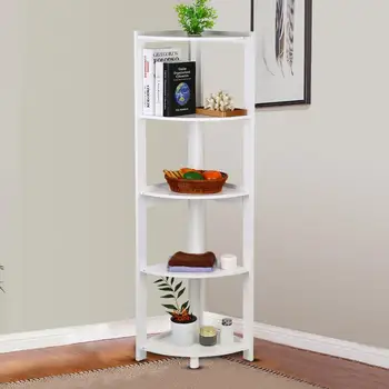 5-Tier Corner Bookshelf Storage Cabinet Bookcase Rack Organizer CD Book Holder 
5-Tier Corner Bookshelf Storage Cabinet Bookcase Rack Organizer CD Book Holder