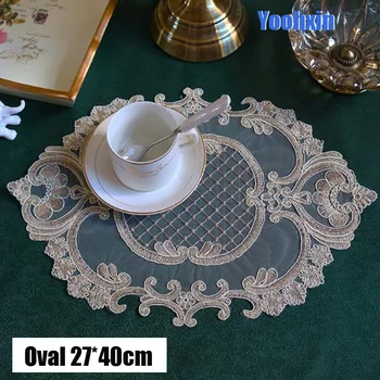 Luxury Lace oval embroidery table place mat dish pad Cloth glass placemat cup mug dining tea coaster drink doily kitchen
Luxury Lace oval embroidery table place mat dish pad Cloth glass placemat cup mug dining tea coaster drink doily kitchen
