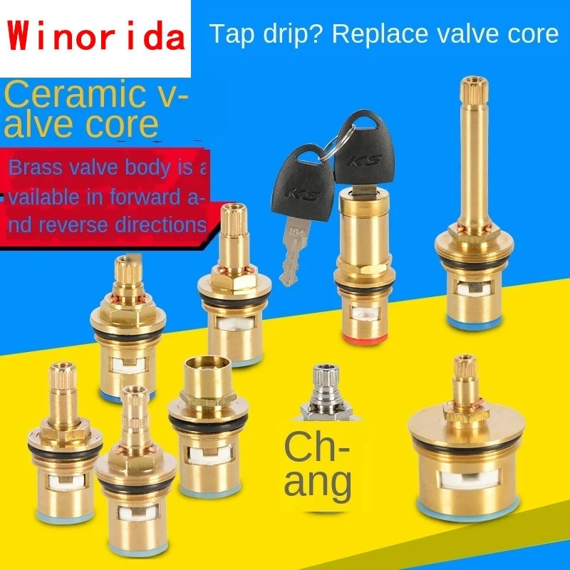 Faucet Copper Valve Core Hot and Cold Water Fast Opening Triangle Valve Switch Ceramic Valve Core Copper Head Repair Parts
Faucet Copper Valve Core Hot and Cold Water Fast Opening Triangle Valve Switch Ceramic Valve Core Copper Head Repair Parts