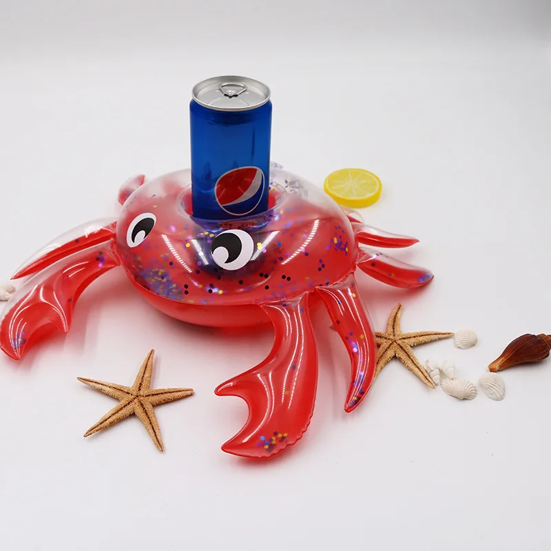 Transparent Sequin Crab Coasters PVC Inflatable Water Floating Beverage Cup Saucer Cup Holder Cup Mat
Transparent Sequin Crab Coasters PVC Inflatable Water Floating Beverage Cup Saucer Cup Holder Cup Mat