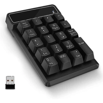 Wireless Digital Keyboard Portable 2.4GHz 19-Key Financial Accounting Numeric Keyboard Keyboard Extension
Wireless Digital Keyboard Portable 2.4GHz 19-Key Financial Accounting Numeric Keyboard Keyboard Extension