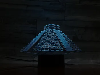 3D Lamp Building Mayan Pyramid Touch Sensor 7 Color with Remote for Living Room Decoration Led Night Light Lamp Atmosphere
3D Lamp Building Mayan Pyramid Touch Sensor 7 Color with Remote for Living Room Decoration Led Night Light Lamp Atmosphere