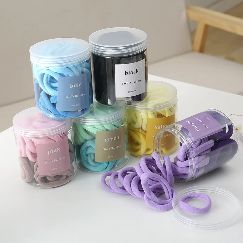 50Pcs/bottled Macaron Bottle Elastic Hair Rope Scrunchie Romantic Cute Rubber Hairband For Women Girls Ponytail holder Hairties 
50Pcs/bottled Macaron Bottle Elastic Hair Rope Scrunchie Romantic Cute Rubber Hairband For Women Girls Ponytail holder Hairties