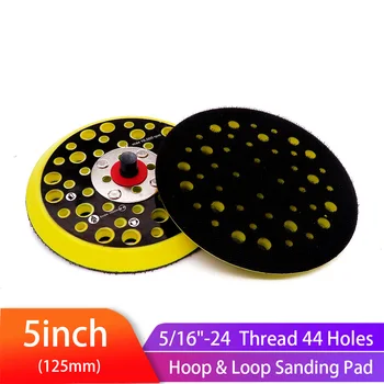 5 inch 125mm 44 Holes Sander Backing Pad Hook&Loop Sanding Pads with 5/16"-24 Thread Dust Free Sanding Disc Holder for MIRKA 
5 inch 125mm 44 Holes Sander Backing Pad Hook&Loop Sanding Pads with 5/16"-24 Thread Dust Free Sanding Disc Holder for MIRKA