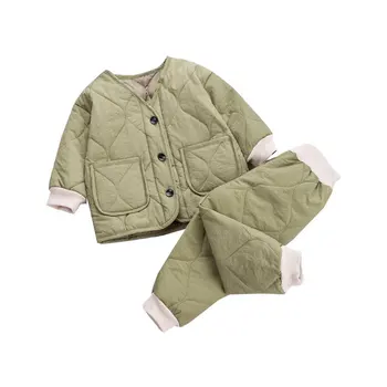 New Winter Baby Boys Girls Clothes Suit Children Thickened Cotton Jacket Pants 2Pcs/sets Toddler Fashion Costume Kids Tracksuits 
New Winter Baby Boys Girls Clothes Suit Children Thickened Cotton Jacket Pants 2Pcs/sets Toddler Fashion Costume Kids Tracksuits