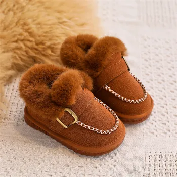 Kids Boots Children Snow Boots Fur Winter Boys/Girls Child Shoes New Warm Baby Bottom Anti-slip Comfortable Boots 
Kids Boots Children Snow Boots Fur Winter Boys/Girls Child Shoes New Warm Baby Bottom Anti-slip Comfortable Boots