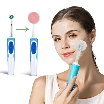 Facial Cleanser Brush Head Compatible with Oral-B Electric Toothbrush Silicone Face Cleanser and Massager
Facial Cleanser Brush Head Compatible with Oral-B Electric Toothbrush Silicone Face Cleanser and Massager