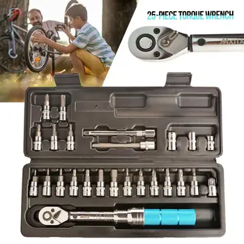 Auto Repair Tool Wrench Car 25PCS Workshop Auto Tools Preset Torque Wrench Bicycle Repair Adjustable Torque Wrench Kick Wrench
Auto Repair Tool Wrench Car 25PCS Workshop Auto Tools Preset Torque Wrench Bicycle Repair Adjustable Torque Wrench Kick Wrench