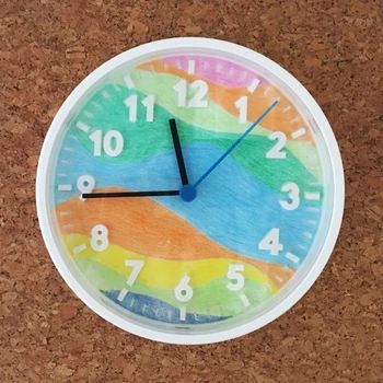 Wall Clock Modern Decorator Cartoon DIY Creative Painting Painting Manual Mute Nordic Kitchen Living Room Study Clock 
Wall Clock Modern Decorator Cartoon DIY Creative Painting Painting Manual Mute Nordic Kitchen Living Room Study Clock