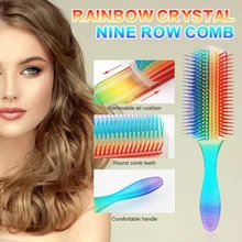 9 RowsColorful Rainbow Hair Brush Hair Comb with Removable Bristle Pad Soft Hair Brush for Hair Styling and Shaping Hot Sel
9 RowsColorful Rainbow Hair Brush Hair Comb with Removable Bristle Pad Soft Hair Brush for Hair Styling and Shaping Hot Sel