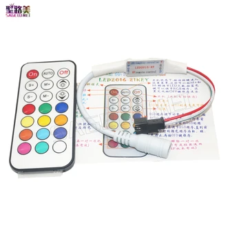 21-Key DC5V 12V WS2811 WS2812 RF LED Controller Led Pixel RF Controller For 1903 6812 Full Color RGB Led Strip Light Tape Ribbon
21-Key DC5V 12V WS2811 WS2812 RF LED Controller Led Pixel RF Controller For 1903 6812 Full Color RGB Led Strip Light Tape Ribbon