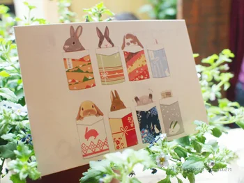 Soft And Lovely Rabbit Hand Painted Postcard 10pcs Delicate Classical Retro Recycled Postcard Greeting Card Gift Home Decor
Soft And Lovely Rabbit Hand Painted Postcard 10pcs Delicate Classical Retro Recycled Postcard Greeting Card Gift Home Decor