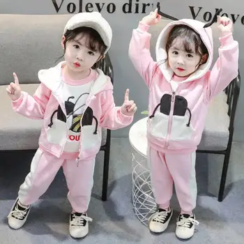 Winter Warm Baby Girls Clothing Set Bear Double Layer Velvet Thick Cotton Suits for Girls and Boys Hoodies Jacket and Pants 3Pcs
Winter Warm Baby Girls Clothing Set Bear Double Layer Velvet Thick Cotton Suits for Girls and Boys Hoodies Jacket and Pants 3Pcs