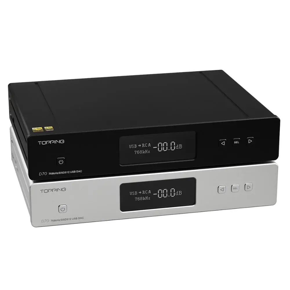 TOPPING D70 USB DAC Bluetooth DAC AK4497 xmos XU208 DSD512 Native 32Bit/768kHz with Remote Control
TOPPING D70 USB DAC Bluetooth DAC AK4497 xmos XU208 DSD512 Native 32Bit/768kHz with Remote Control