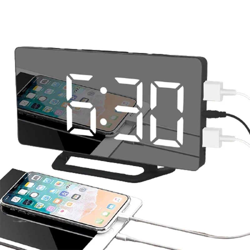 Цифровой будильник часы-будильник настольные часы для спальни с функцией