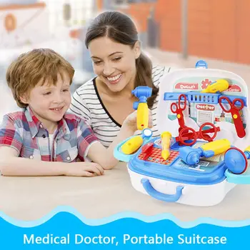Children's House Play Educational Toy Set Medical Care Kitchen Tool Cosmetics Portable Suitcase Toy For Boy Girl Gift
Children's House Play Educational Toy Set Medical Care Kitchen Tool Cosmetics Portable Suitcase Toy For Boy Girl Gift