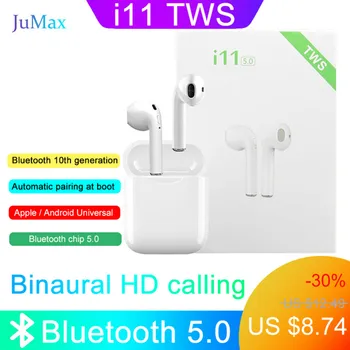i11 tws Wireless Earphone Bluetooth 5.0 Stereo 3D Headphone i7s TWS Mini Earbuds Headset for iPhone Samsung Xiaomi Huawei LG
i11 tws Wireless Earphone Bluetooth 5.0 Stereo 3D Headphone i7s TWS Mini Earbuds Headset for iPhone Samsung Xiaomi Huawei LG