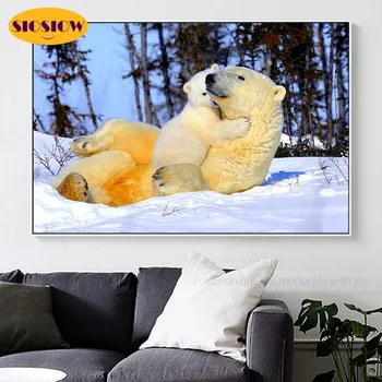 5D DIY Diamond Embroidery Animals Cross Stitch Daimond Painting Polar Bears In Snow Full Set Drill Round Decor Living Room Gifts 
5D DIY Diamond Embroidery Animals Cross Stitch Daimond Painting Polar Bears In Snow Full Set Drill Round Decor Living Room Gifts