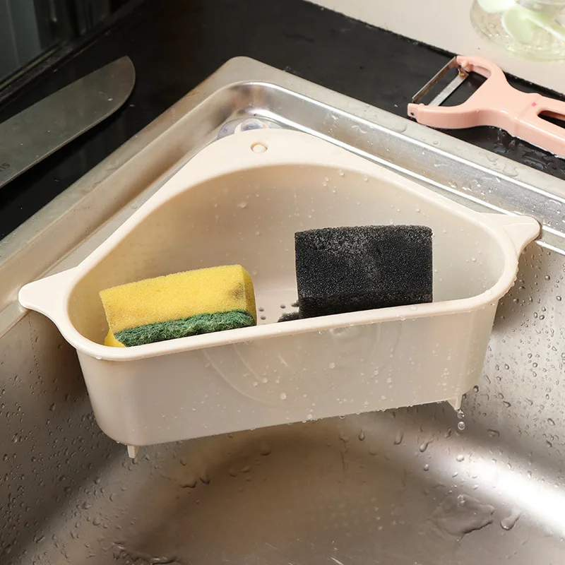Пластиковая корзина для хранения кухонная стойка на присоске сливная бытовая