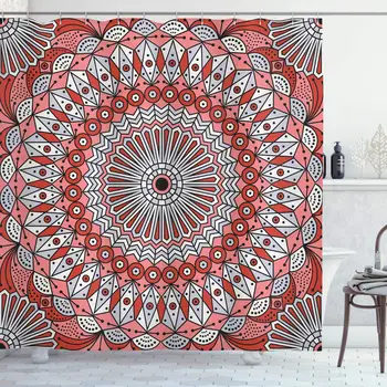 Moroccan Decor Collection, Colorful Ethnic Patterned Arabesque Ornament Ceiling Medieval Openwork Eastern Image, Polyester
Moroccan Decor Collection, Colorful Ethnic Patterned Arabesque Ornament Ceiling Medieval Openwork Eastern Image, Polyester