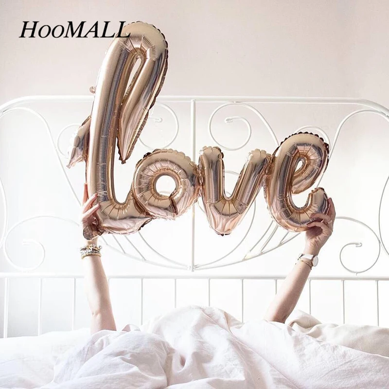 Фото 1PC Love Letter Balloons Decoration Inflatable Balls New Year Wedding Air Gift Party Supplies Top | Дом и сад