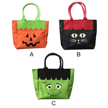

Halloween Candy Bag Gift Bag Trick Or Treat Party Leather Pouch For Kid Cadeau Inpakkenhalloween Pumpkin Bag Packaging Box