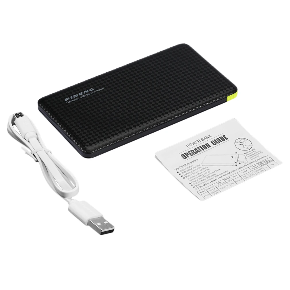 5000mAh PINENG Mobile Power Bank Fast Charging External Battery Portable Charger Li-polymer Battery For Android Phones
5000mAh PINENG Mobile Power Bank Fast Charging External Battery Portable Charger Li-polymer Battery For Android Phones