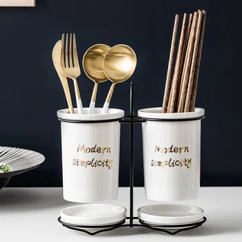 Ceramics Drain Chopsticks storage rack Kitchen knife Fork Spoon Cutlery Multi-function Storage Holder Sundries Organizer Stand
Ceramics Drain Chopsticks storage rack Kitchen knife Fork Spoon Cutlery Multi-function Storage Holder Sundries Organizer Stand