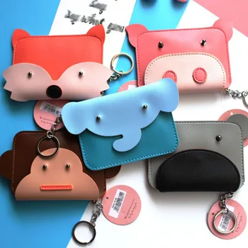 1 Pcs Cartoon Elephant Fox Animals PU Leather Card Case Business Card Holder With Retractable Key Chains Office Supply
1 Pcs Cartoon Elephant Fox Animals PU Leather Card Case Business Card Holder With Retractable Key Chains Office Supply