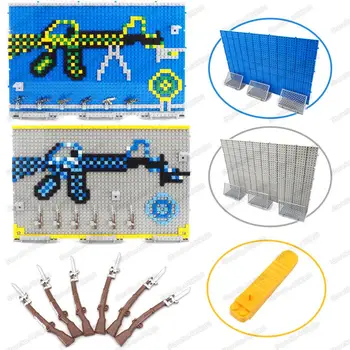 449 Pieces Military Weapons Assembling Building Block Silver Gun WW2 Set Moc Home Place Model Diy Child Christmas Gift Child Toy
449 Pieces Military Weapons Assembling Building Block Silver Gun WW2 Set Moc Home Place Model Diy Child Christmas Gift Child Toy