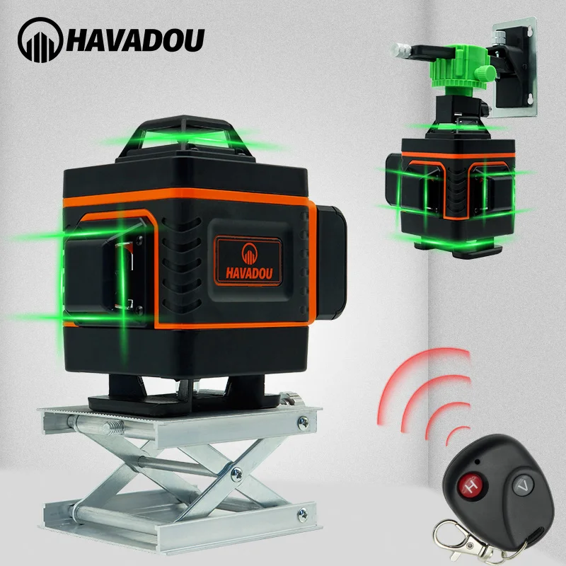 HAVADOU 16 Lines 4D Laser Level Level Self-Leveling 360 Horizontal And Vertical Cross Super Powerful Green Laser Level
HAVADOU 16 Lines 4D Laser Level Level Self-Leveling 360 Horizontal And Vertical Cross Super Powerful Green Laser Level