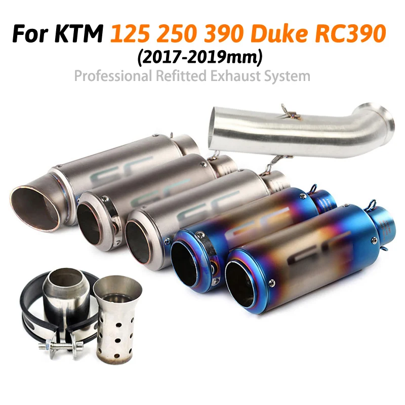 Motorcycle Full Exhaust System Slip on For Duke 125 250 390 RC390 2017 2018 2019 year Exhaust Muffler Pipe
Motorcycle Full Exhaust System Slip on For Duke 125 250 390 RC390 2017 2018 2019 year Exhaust Muffler Pipe